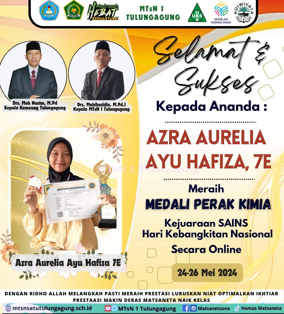 Raih Medali Perak National Science & Social Competition