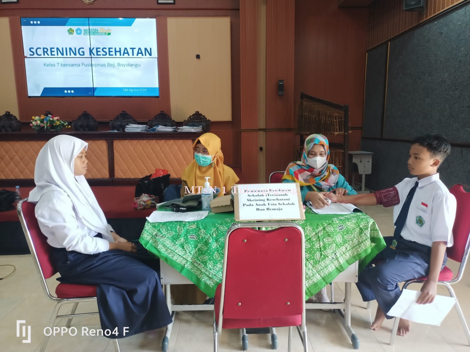 Menuju Madrasah Sehat, Siswa Baru Matsaneta Jalani Skrining Kesehatan