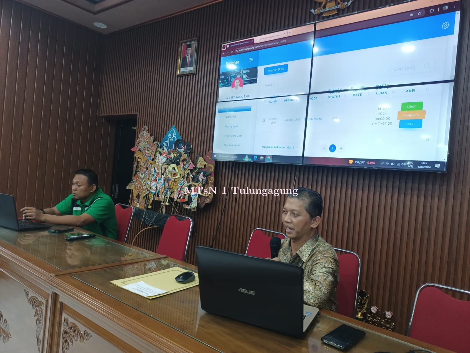 Finalisasi Soal CBT SAS dan STS di E-Learning Matsaneta