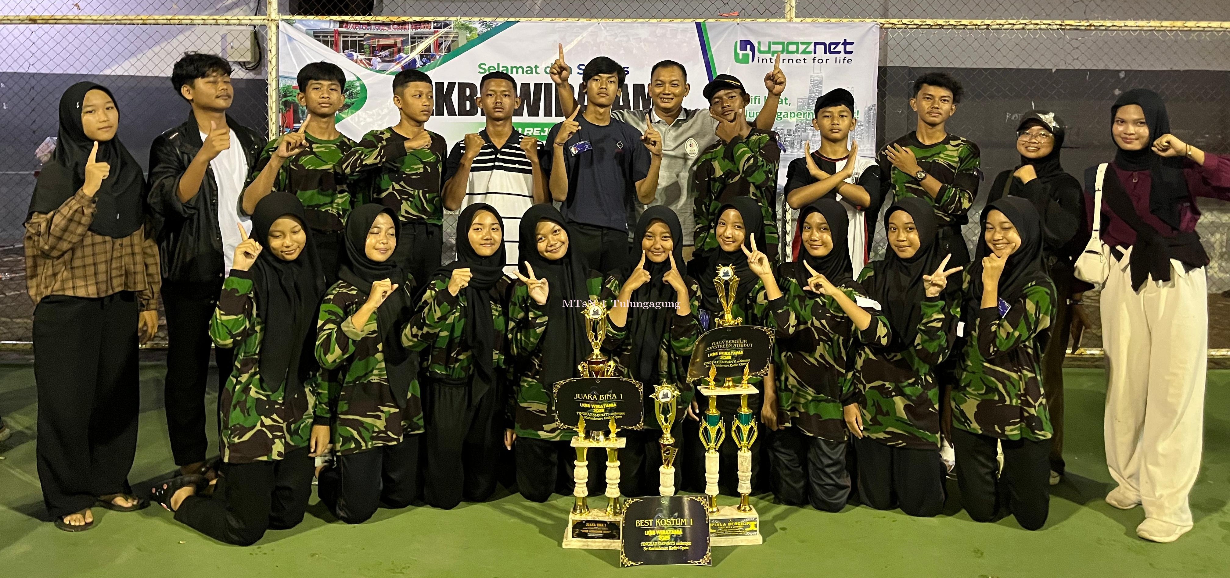 Tim Paskib Matsaneta Juara I Best Kostum dan Juara I Bina LKBB Wiratama se - Karesidenan Kediri