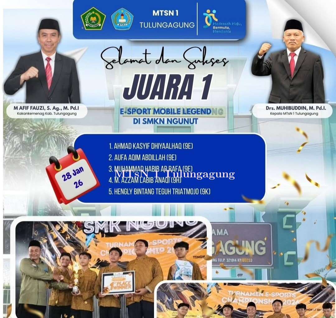 Juara I Turnamen E - Sports Championship 2026 Kabupaten Tulungagung