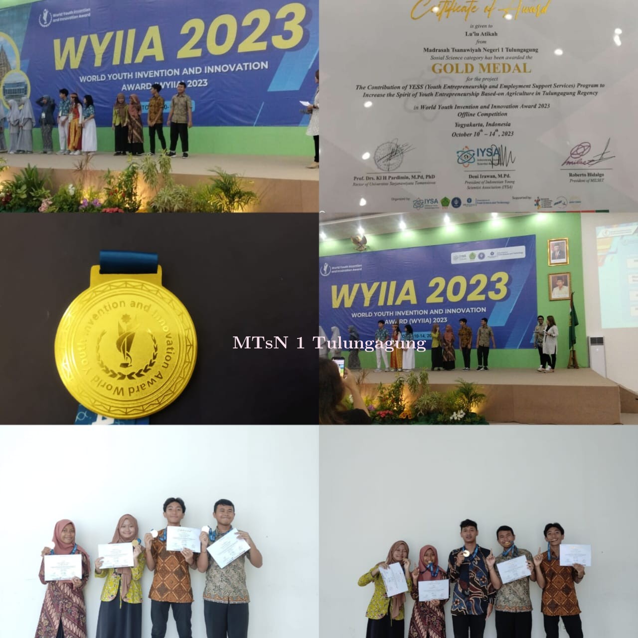 Keren!!  Tim Riset Boyong Medali Emas Internasional WYIIA