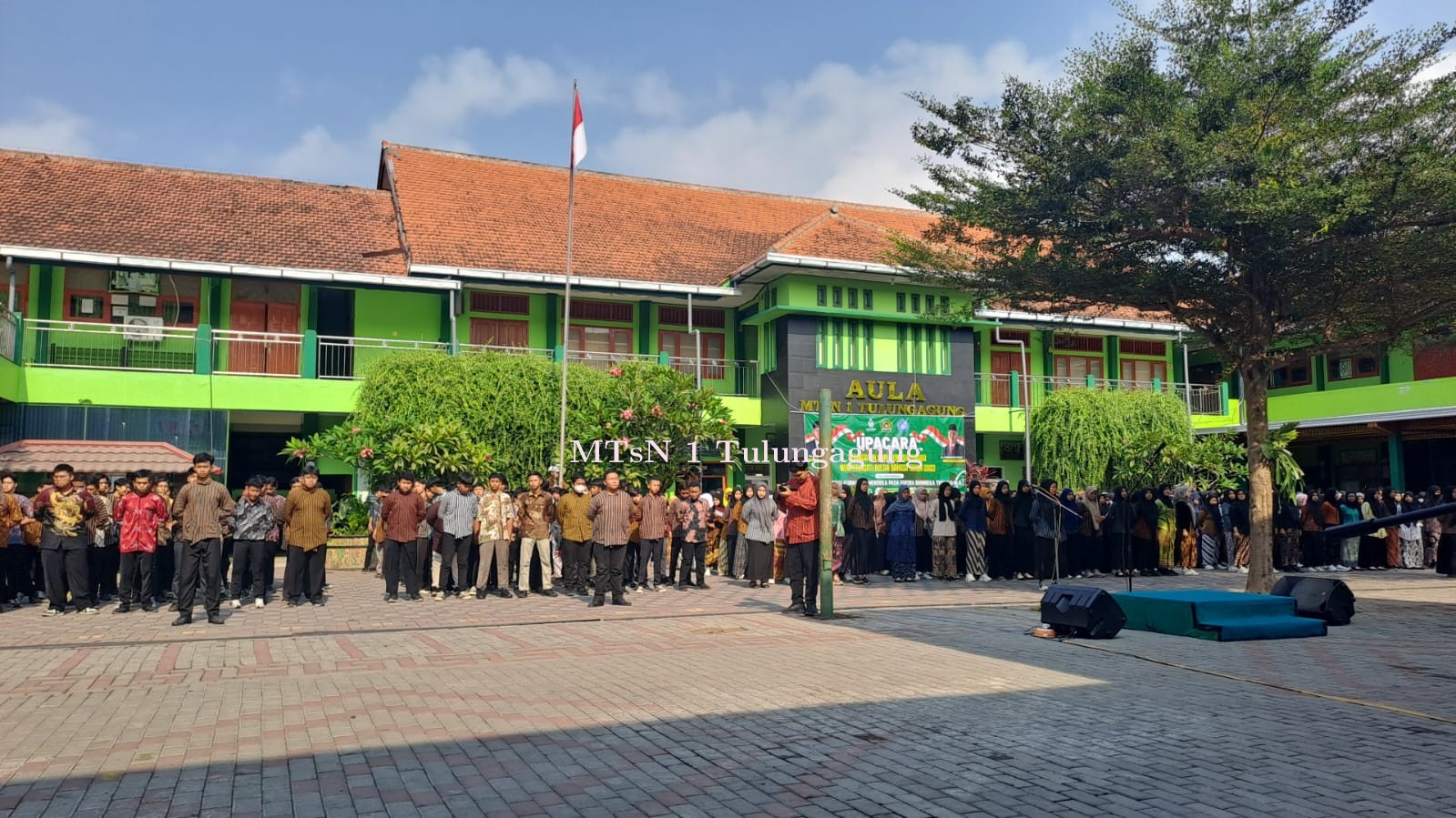 Upacara Sumpah Pemuda Bersama Pemerintah Kecamatan Boyolangu