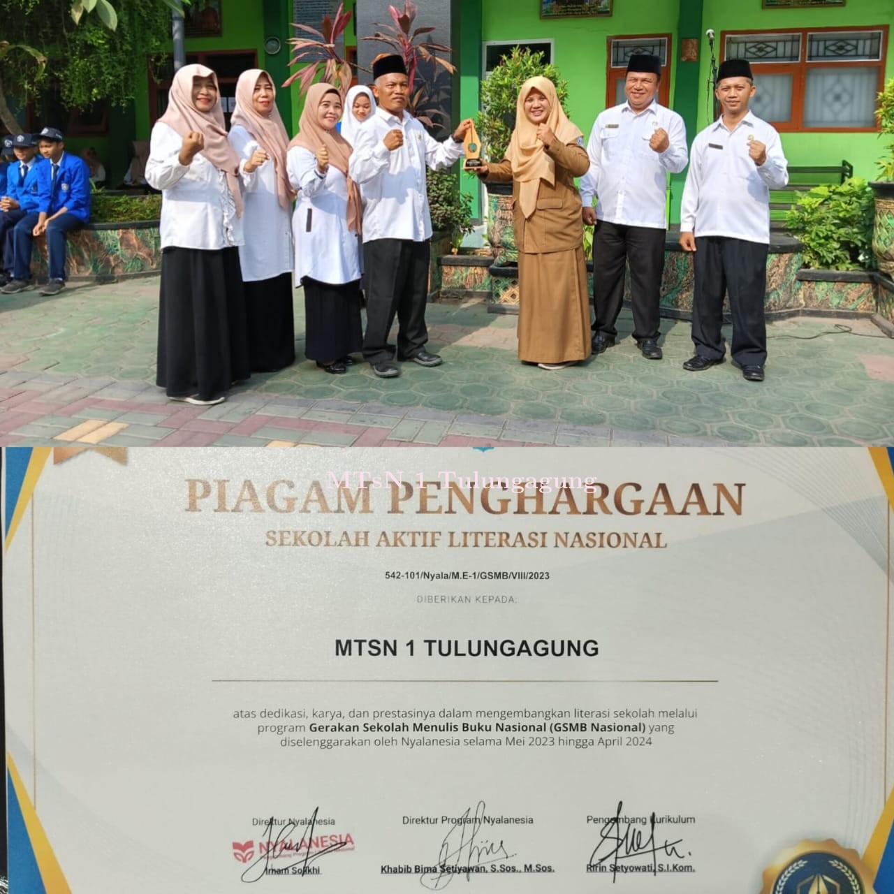 Matsaneta Raih  Penghargaan Sekolah Aktif Literasi Nasional