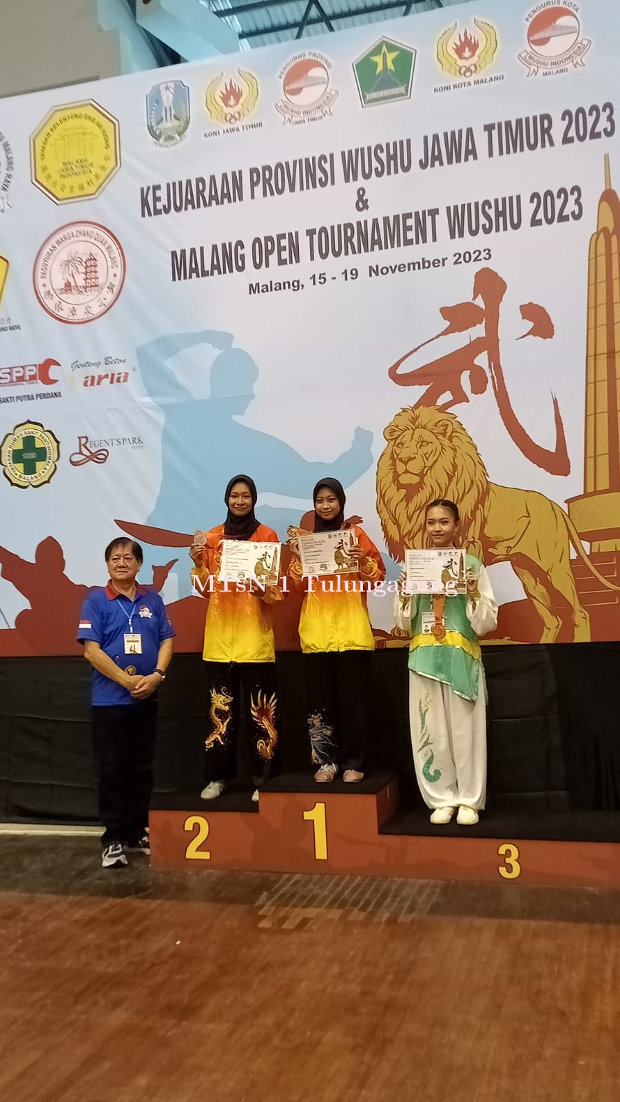 Boyong 4 Juara di Kejuaraan Provinsi Wushu Jawa Timur dan Malang Open Tournament Wushu 2023