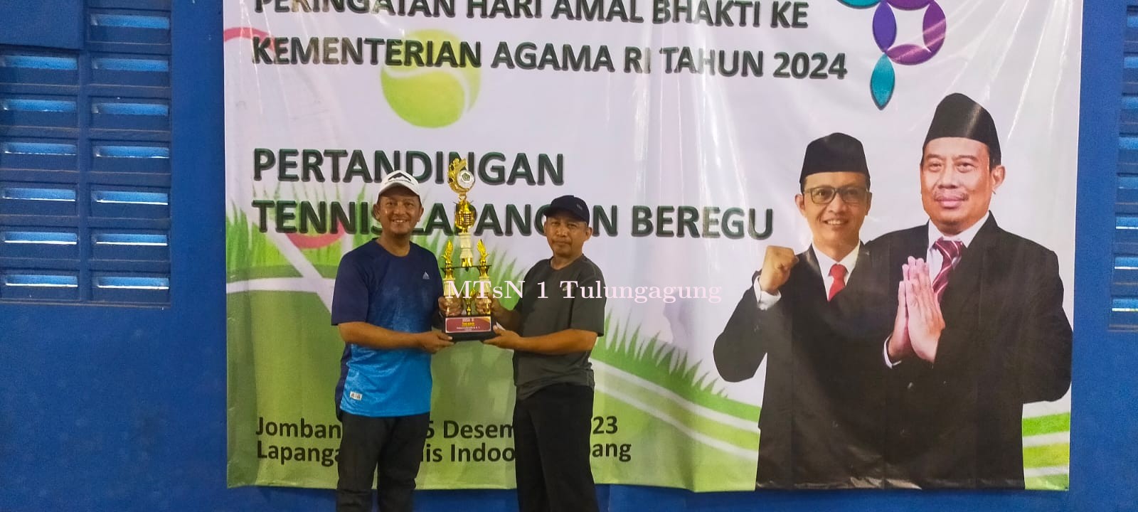 HAB Kemenag, Guru Matsaneta Juara 2 Lomba Tenis Lapangan Tingkat Provinsi 