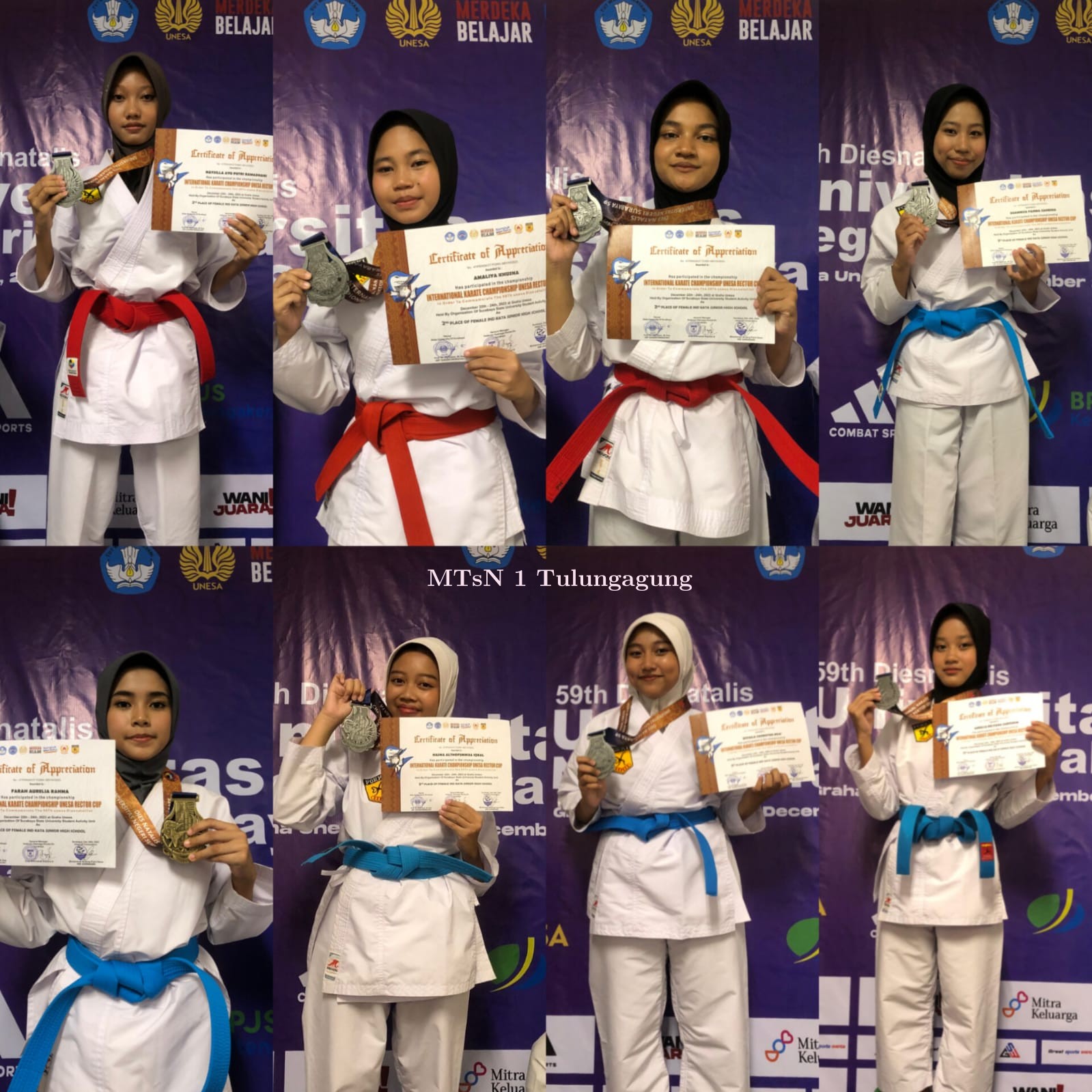 Borong Delapan Juara International Karate Championship Unesa Rector Cup