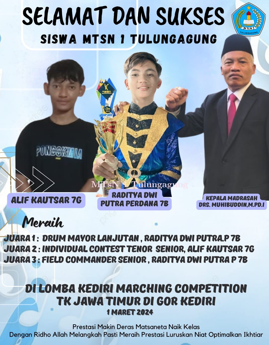 Raih Tiga Juara dalam Ajang Marching Competition