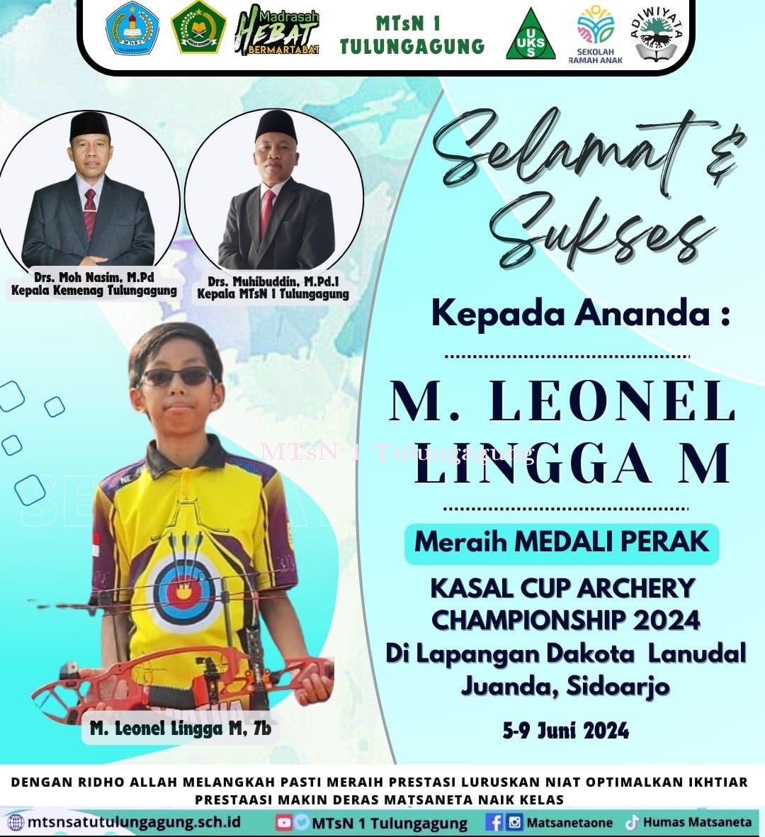 Konsisten Juara di Ajang Panahan, Kali ini Boyong Medali Perak KASAL Cup Archery Championship 2024